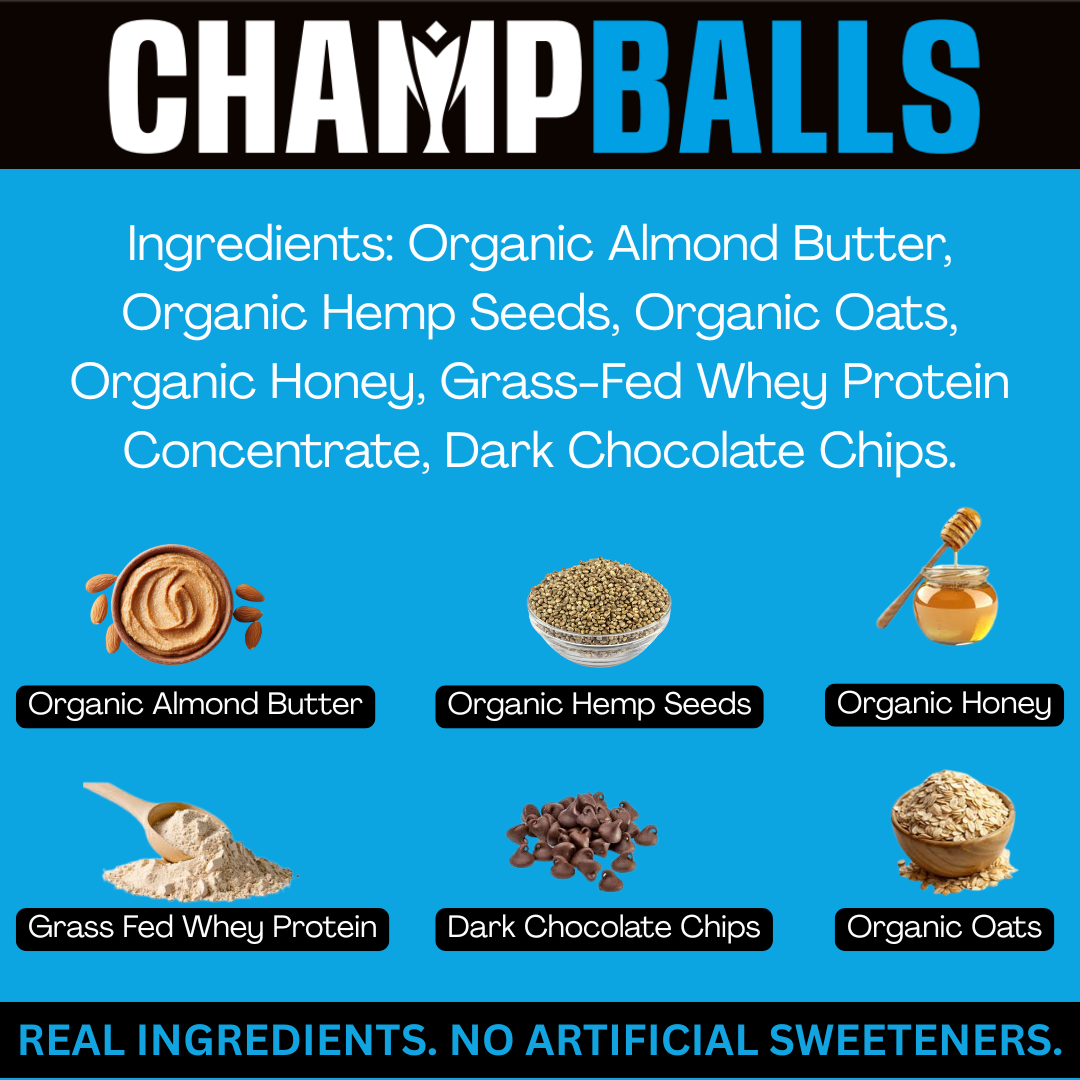 Almond Chocolate Chip Protein Balls (18 ct)